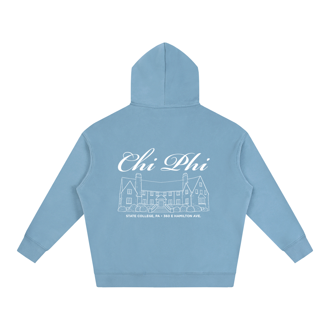 Chi Phi Cursive Fleece Hoodie