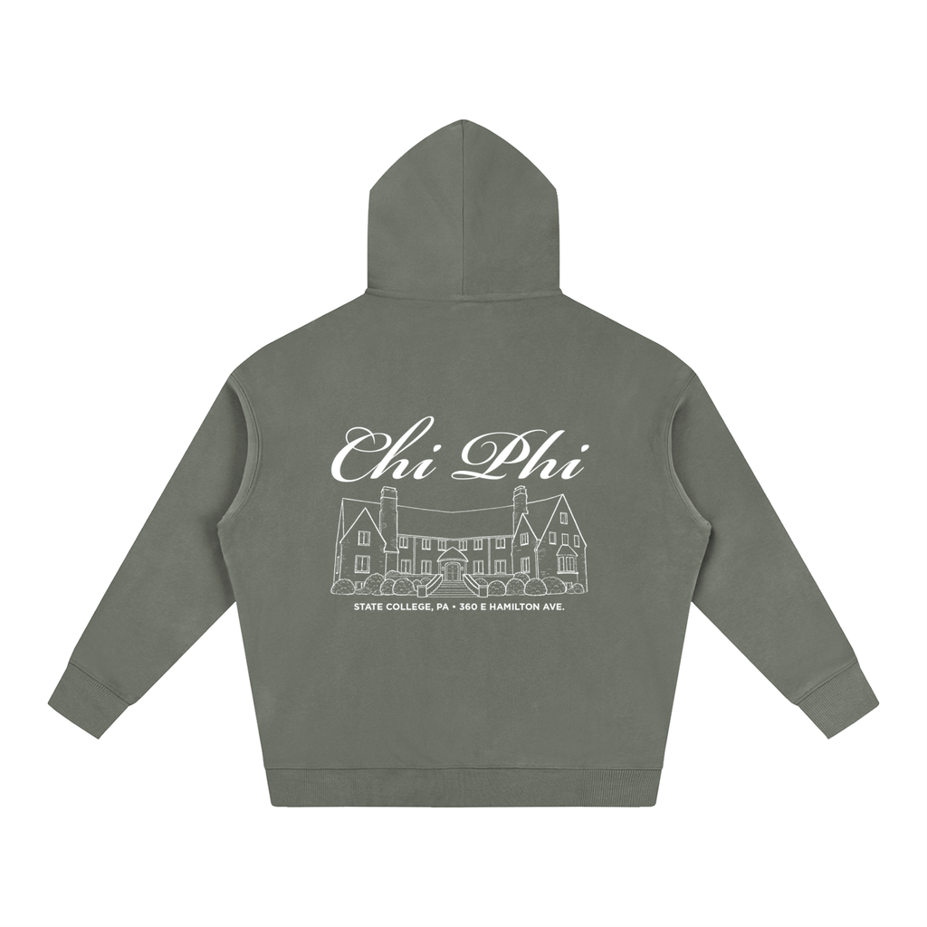 Chi Phi Cursive Fleece Hoodie