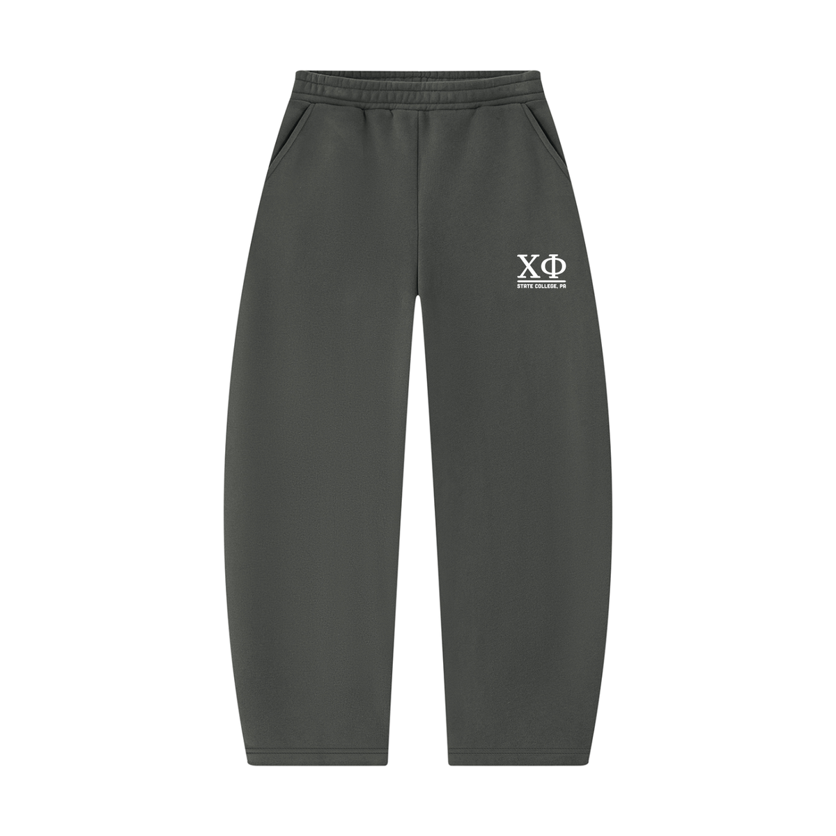 Sweatpants with White Text
