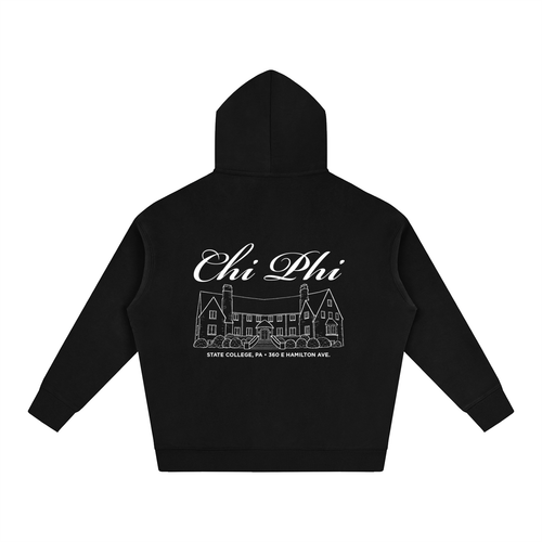 Chi Phi Cursive Fleece Hoodie