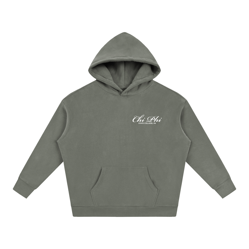 Chi Phi Cursive Fleece Hoodie