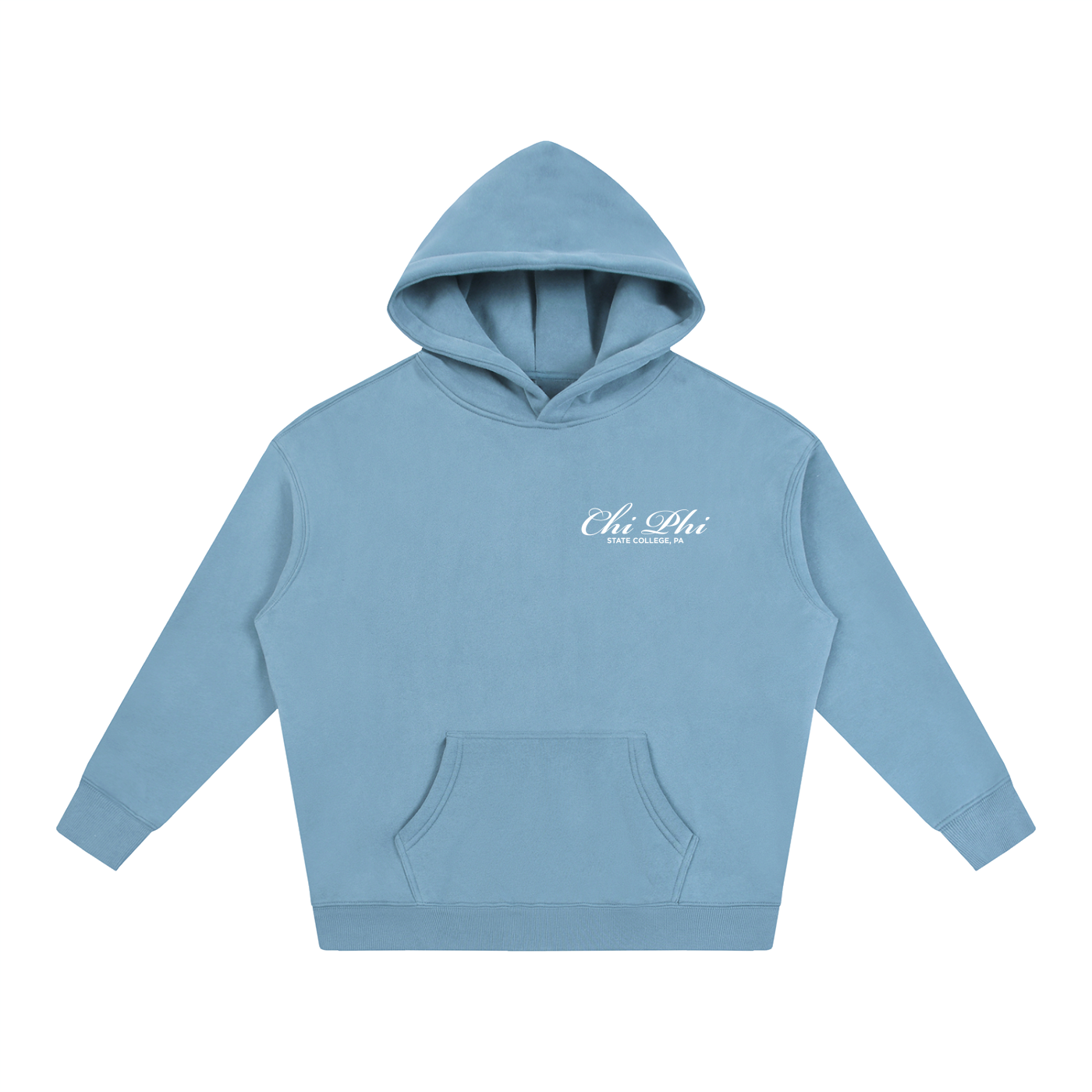 Chi Phi Cursive Fleece Hoodie