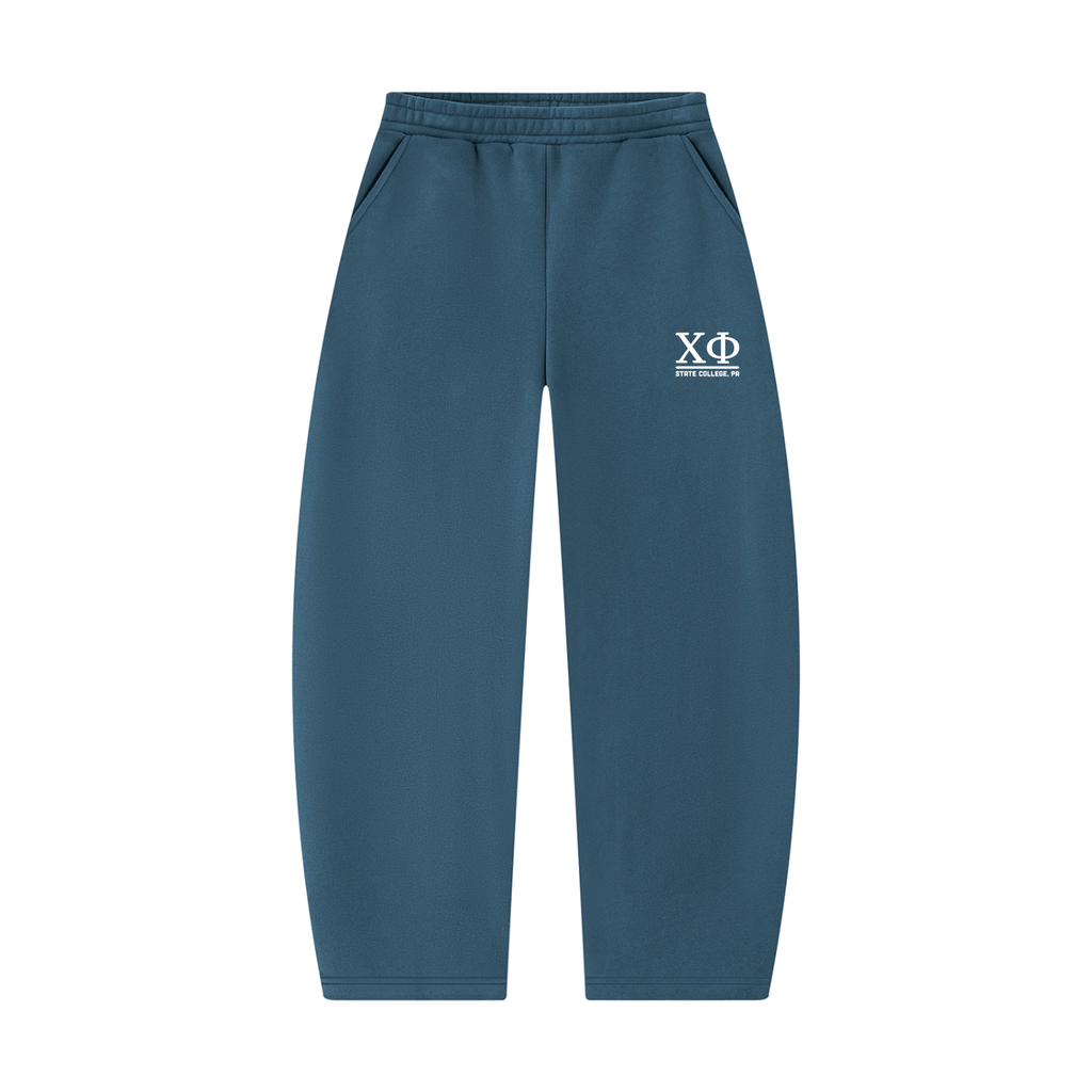Sweatpants with White Text