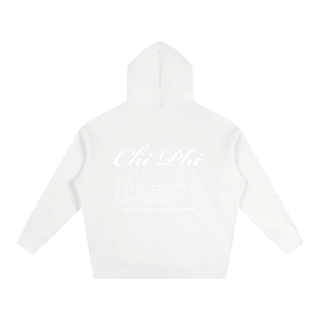 Chi Phi Cursive Fleece Hoodie