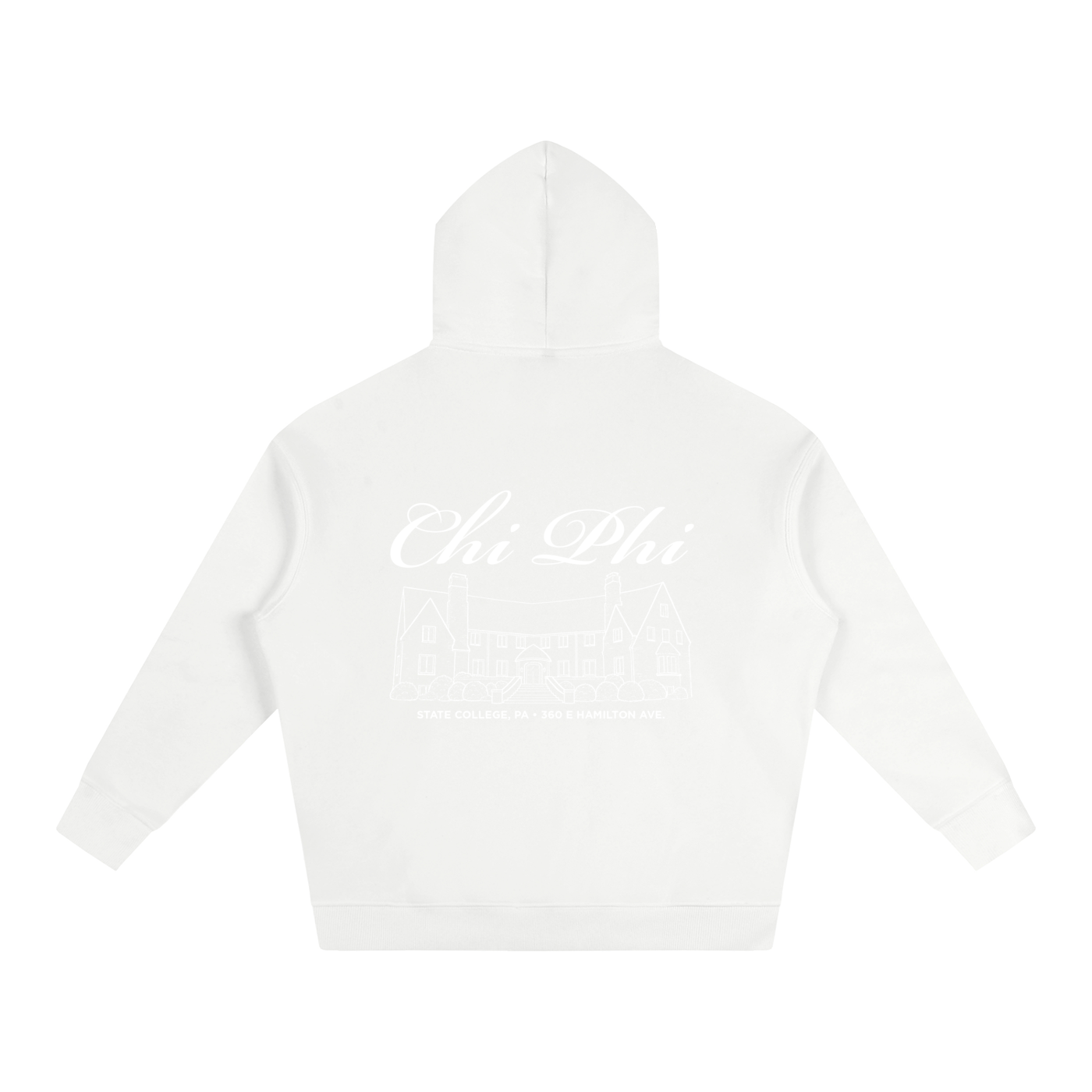 Chi Phi Cursive Fleece Hoodie