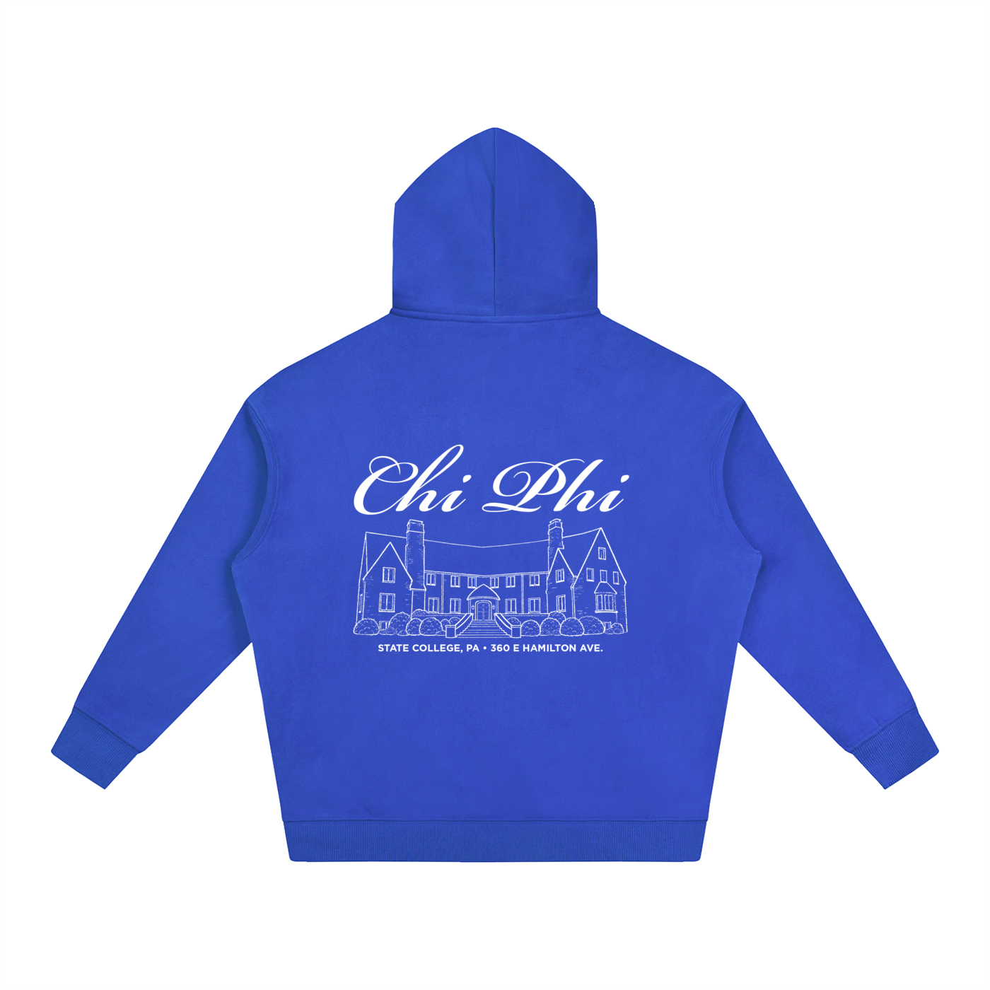 Chi Phi Cursive Fleece Hoodie