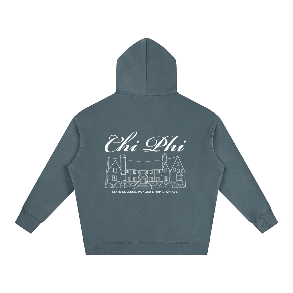 Chi Phi Cursive Fleece Hoodie
