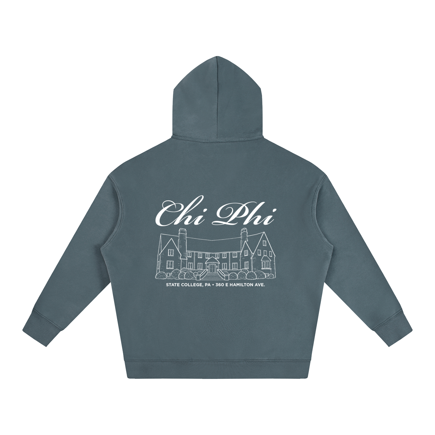 Chi Phi Cursive Fleece Hoodie