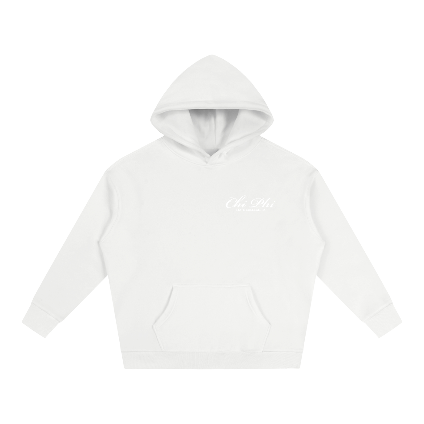 Chi Phi Cursive Fleece Hoodie