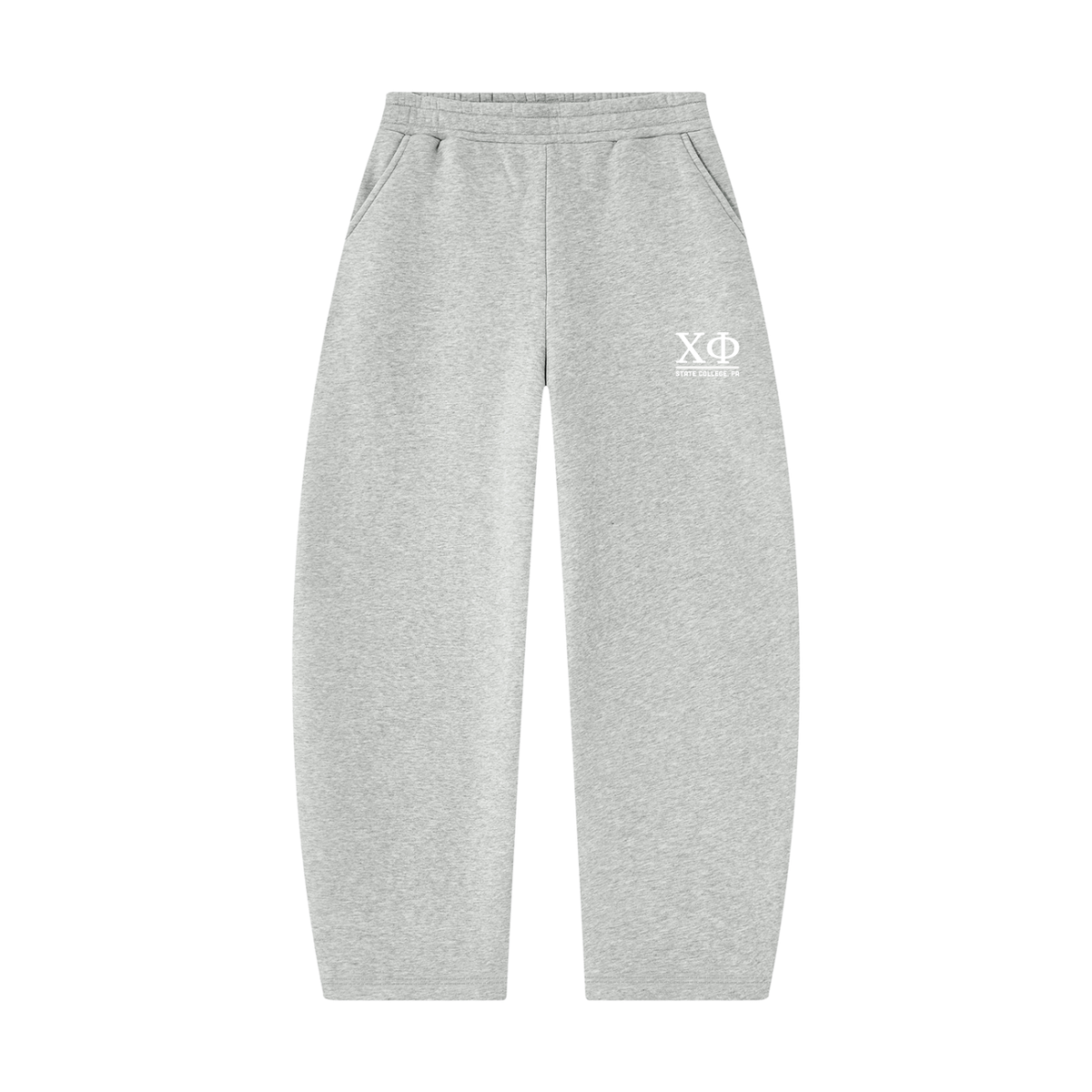 Sweatpants with White Text